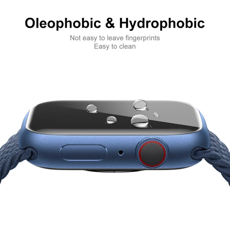 Vildt Fed Apple Watch Series 7 45mm Cover med Skærmbeskytter i Silikone - Pink#serie_6