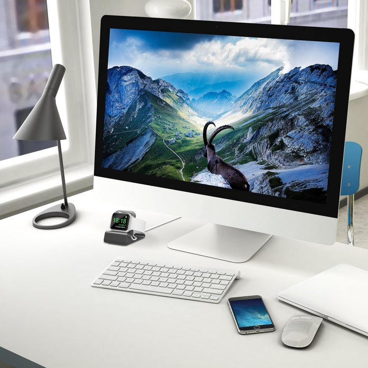 Apple Watch Series 7 45mm Metal Holder - Sølv#serie_1