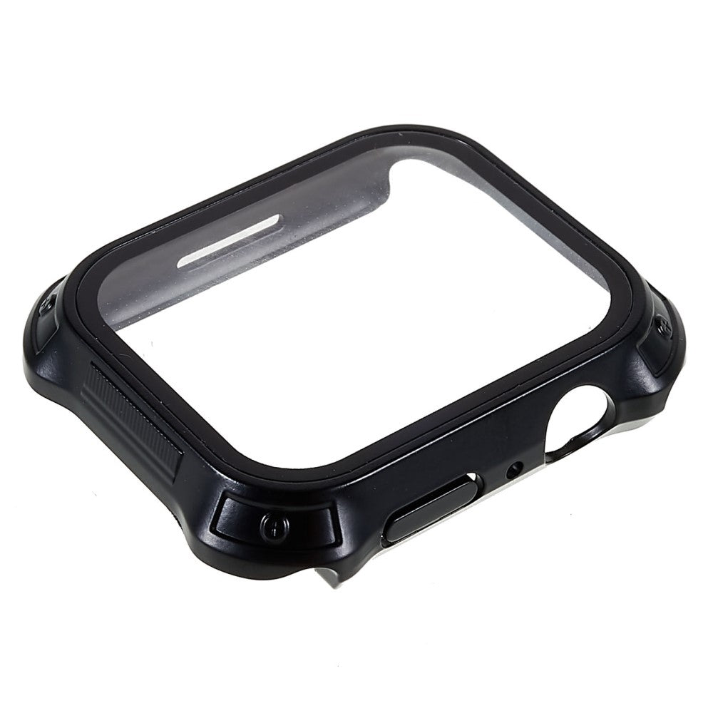 Mega Fint Apple Watch Series 7 45mm Cover med Skรฆrmbeskytter i Plastik og Hรฆrdet Glas - Gennemsigtig#serie_205