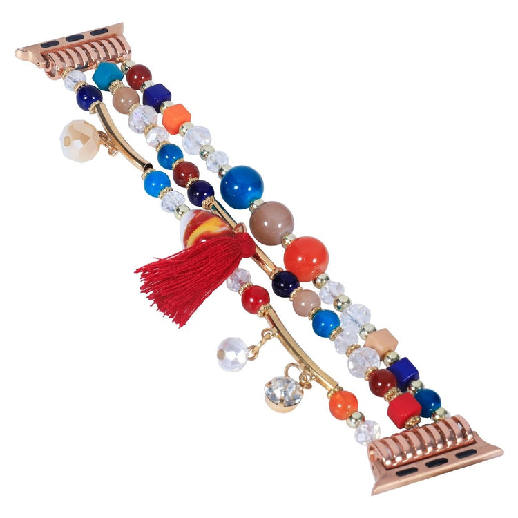 Meget hårdfør Apple Watch Series 7 45mm Rhinsten Rem - Flerfarvet#serie_3