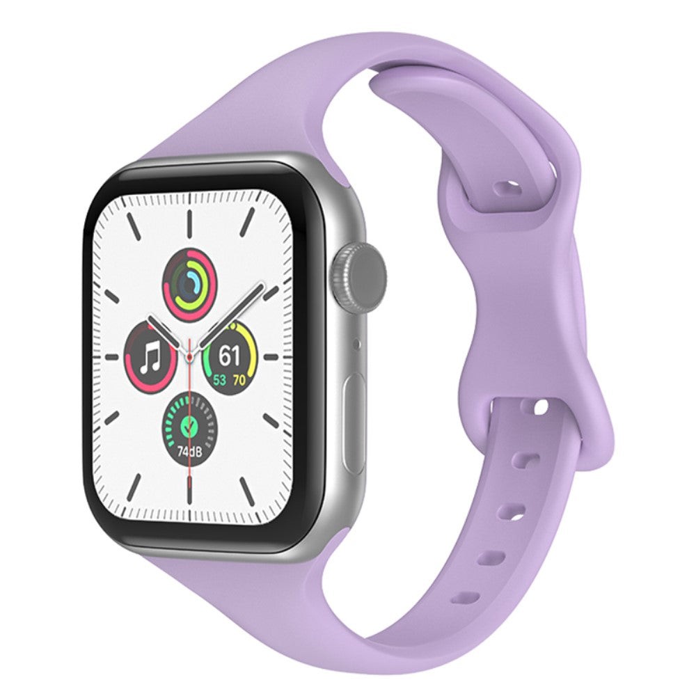 Mega fed Apple Watch Series 7 45mm Silikone Rem - Lilla#serie_13