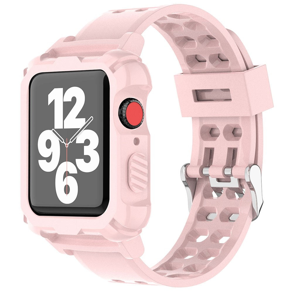 Vildt hรฅrdfรธr Apple Watch Series 7 45mm Silikone Rem - Pink#serie_1