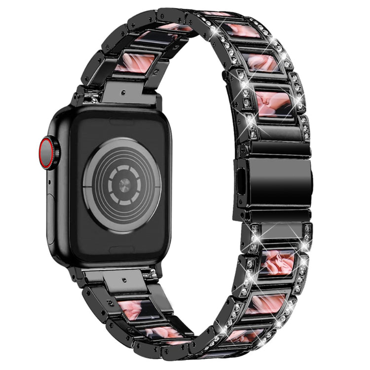 Mega sejt Apple Watch Series 7 45mm Metal og Rhinsten Rem - Sort#serie_6