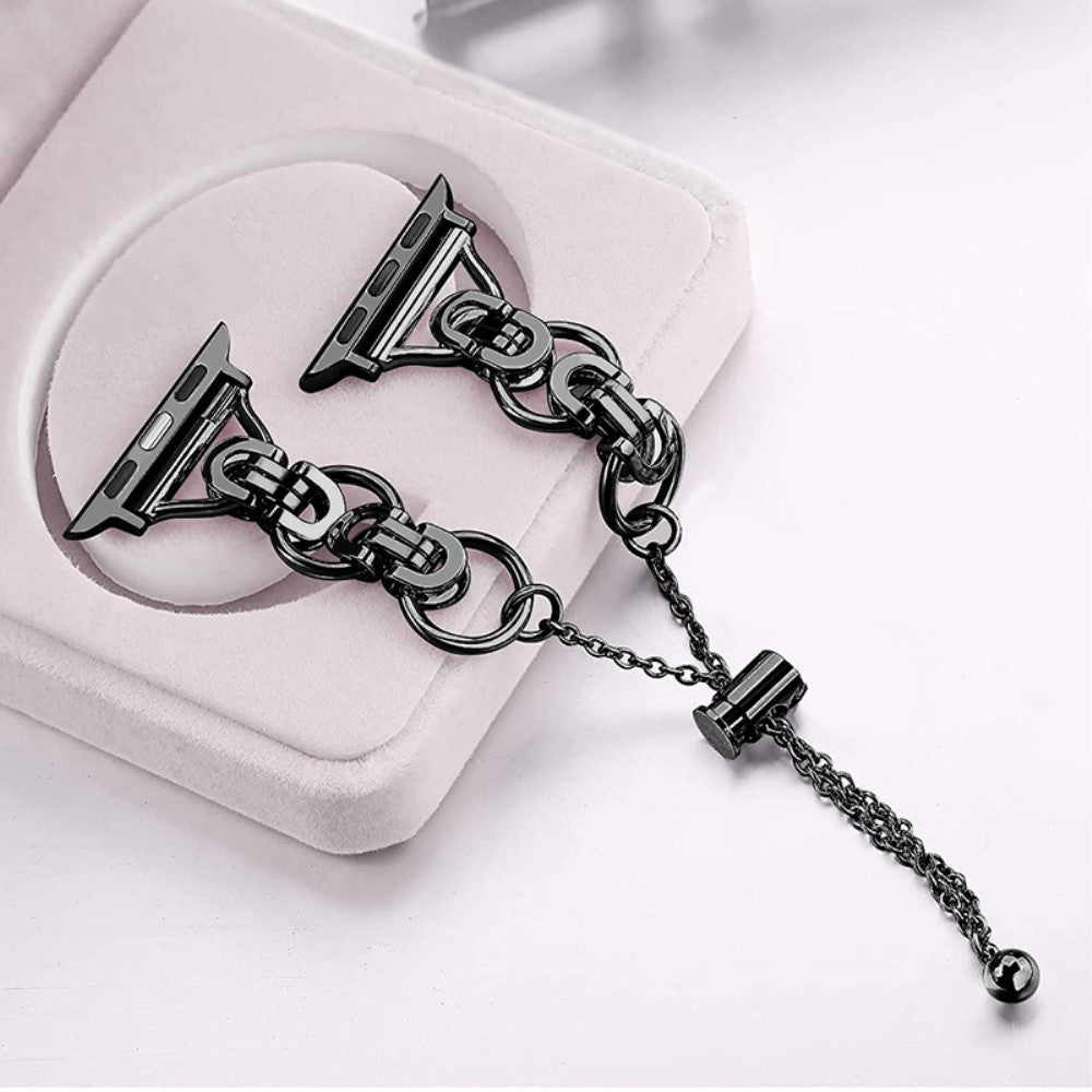 Super pรฆnt Apple Watch Series 7 45mm Metal Rem - Sort#serie_1