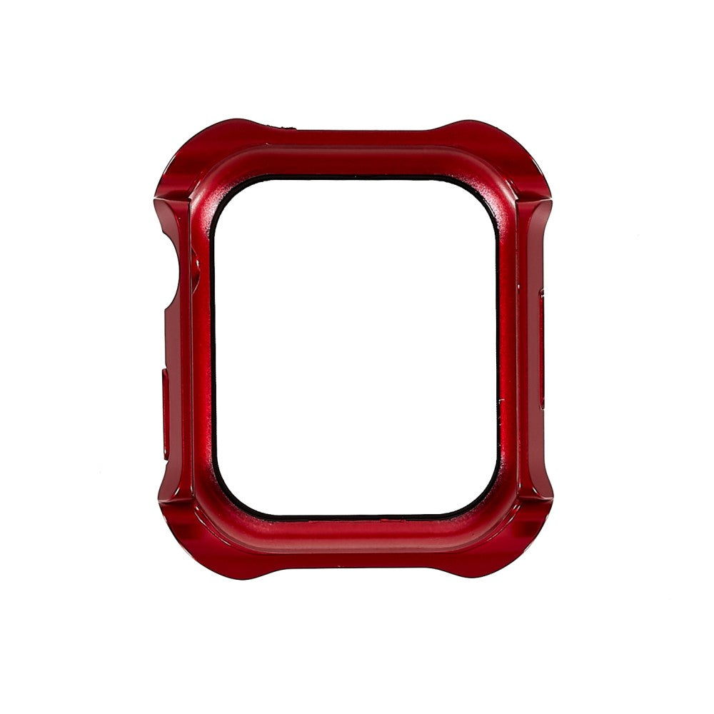 Super Fed Apple Watch Series 7 45mm Cover med Skรฆrmbeskytter i Plastik og Hรฆrdet Glas - Rรธd#serie_1