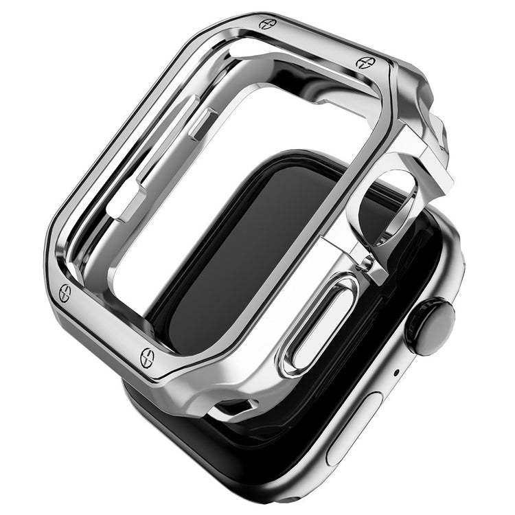 Apple Watch Series 7 45mm  Silikone Bumper  - Sølv#serie_2