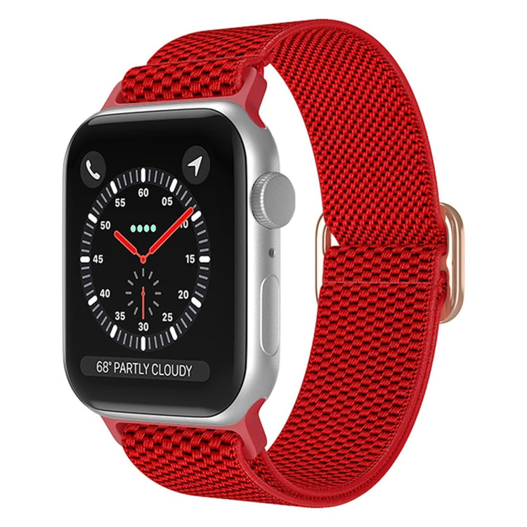 Vildt fantastisk Apple Watch Series 7 45mm Stof Urrem - Rød#serie_8