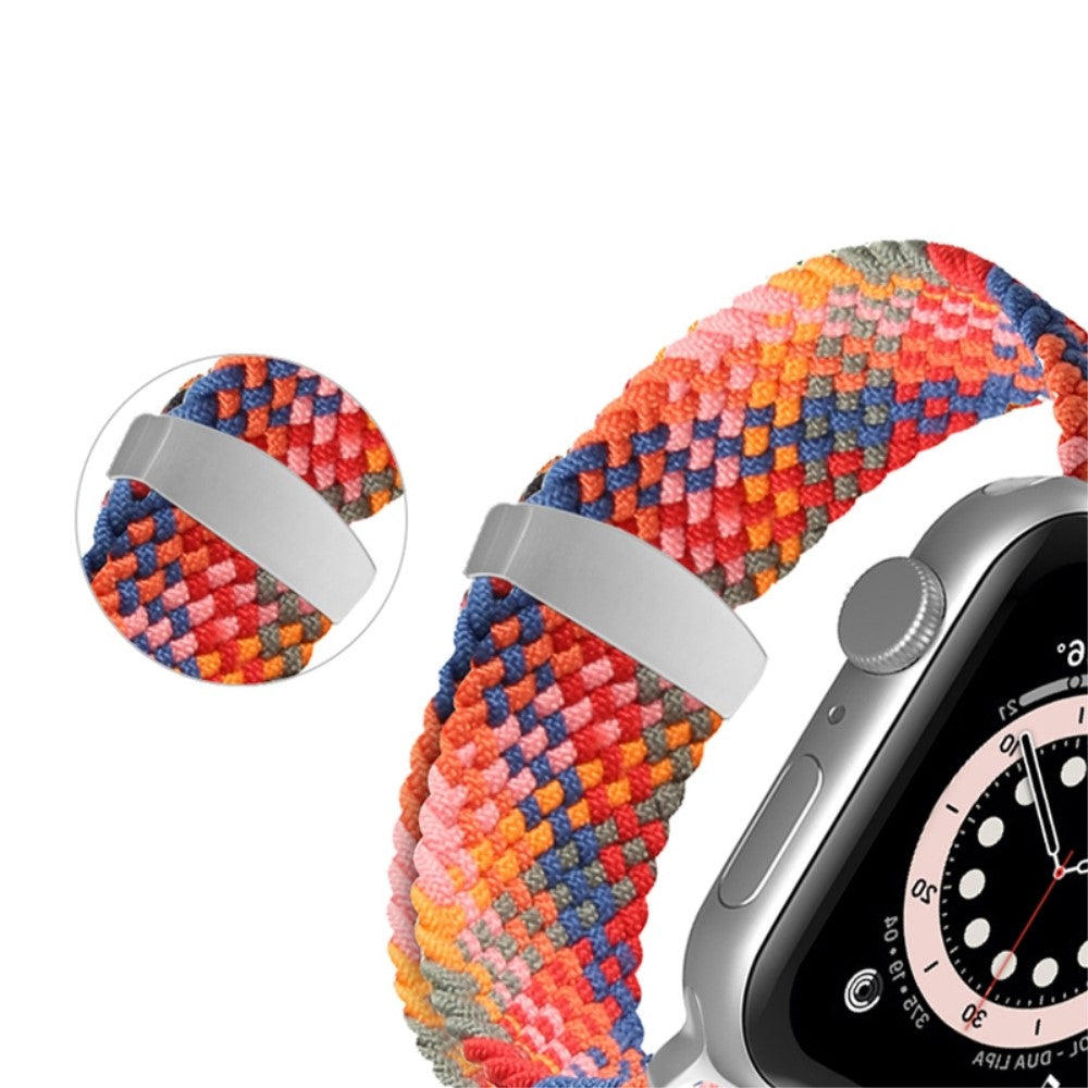 Helt vildt komfortabel Apple Watch Series 7 45mm Stof Urrem - Blå#serie_8