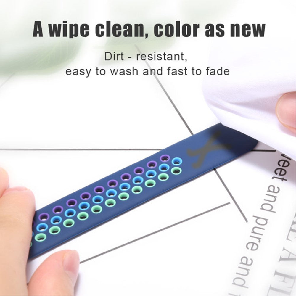 Meget fed Apple Watch Series 7 45mm Silikone Urrem - Grøn#serie_8