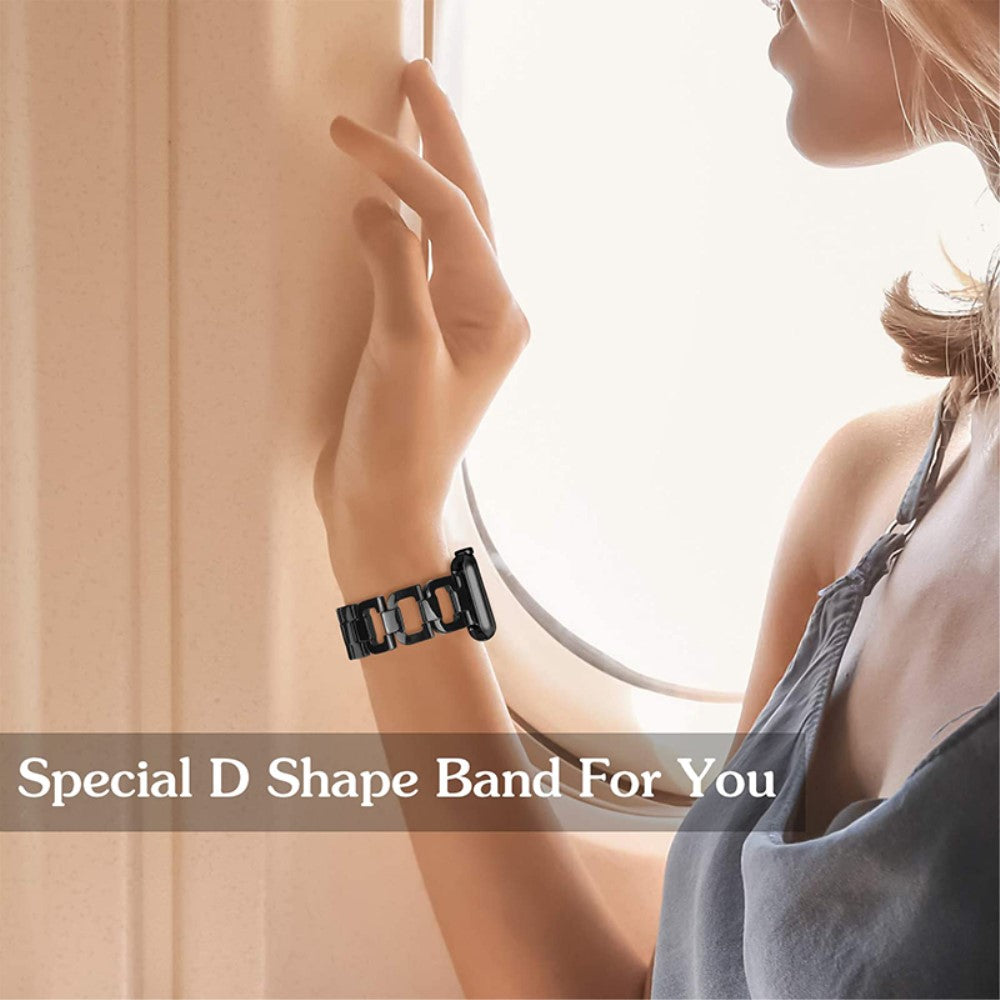 Elegant Apple Watch Series 7 45mm  Urrem - Sort#serie_5