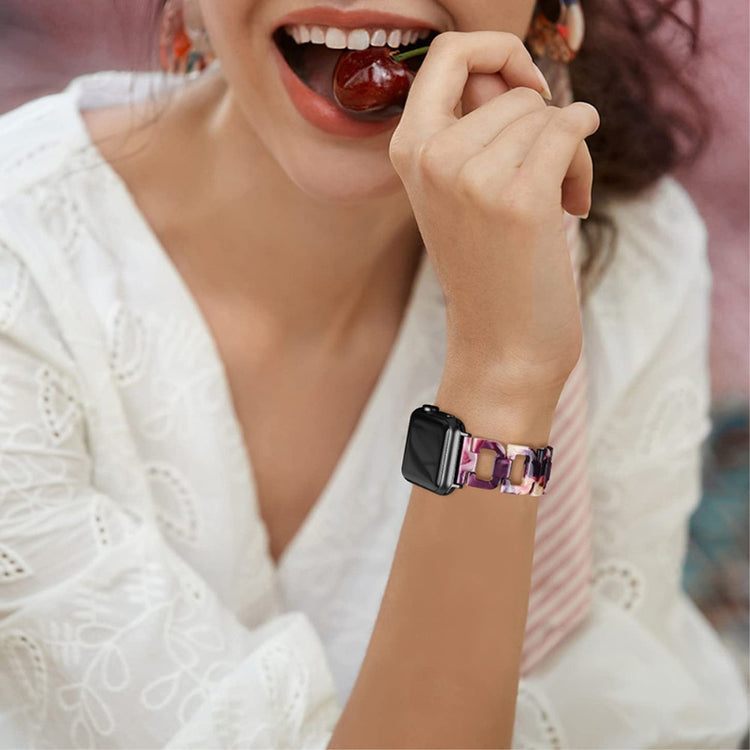 Elegant Apple Watch Series 7 45mm  Urrem - Lilla#serie_8