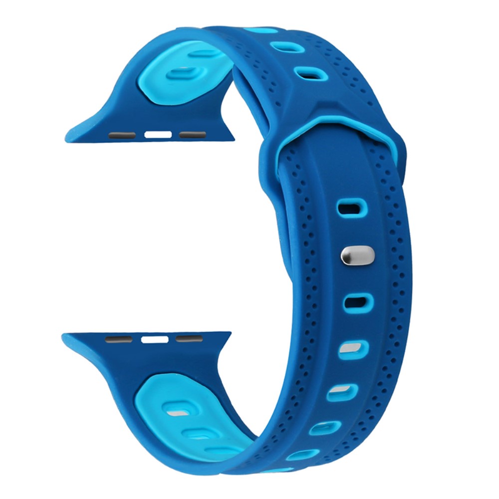 Meget holdbart Apple Watch Series 7 45mm Silikone Rem - Blรฅ#serie_1