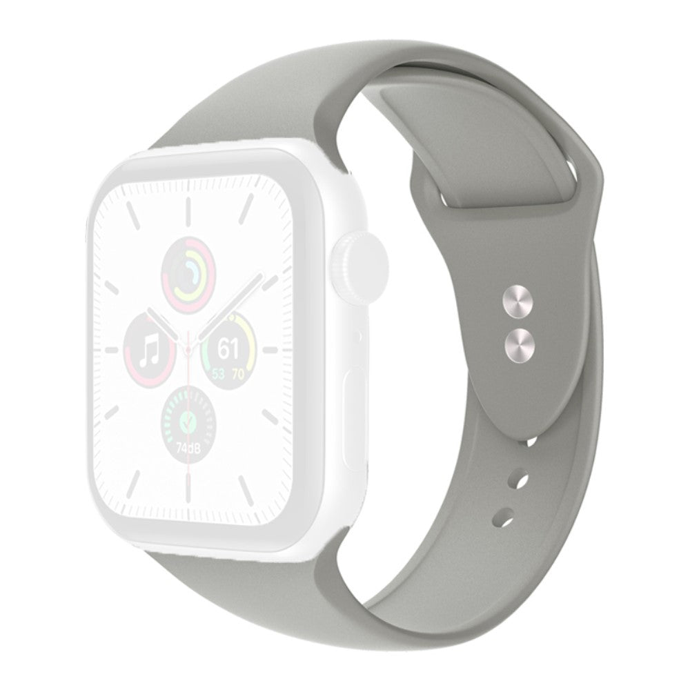 Elegant Universal Apple Silikone Rem - Sølv#serie_5