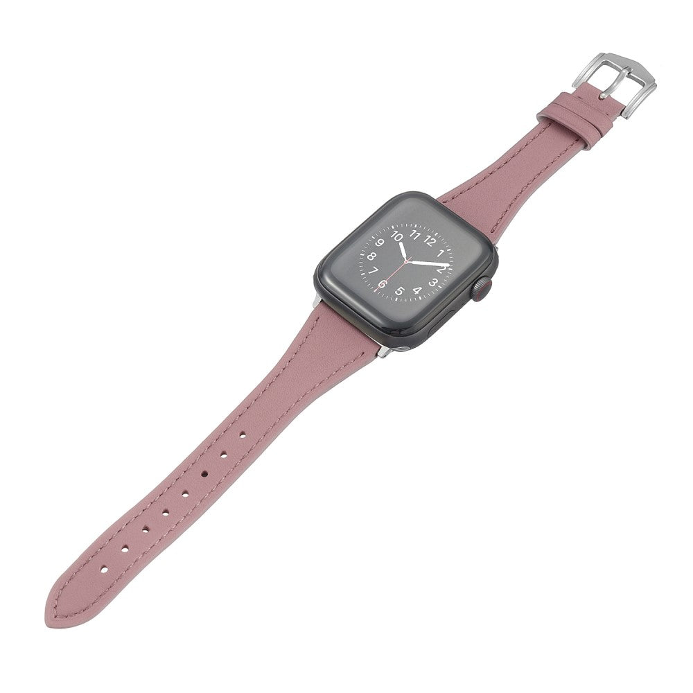 Flot Universal Apple Ægte læder Urrem - Pink#serie_6