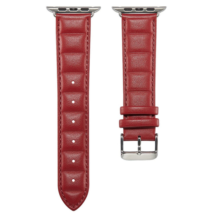 Meget cool Universal Apple Ægte læder Urrem - Rød#serie_2