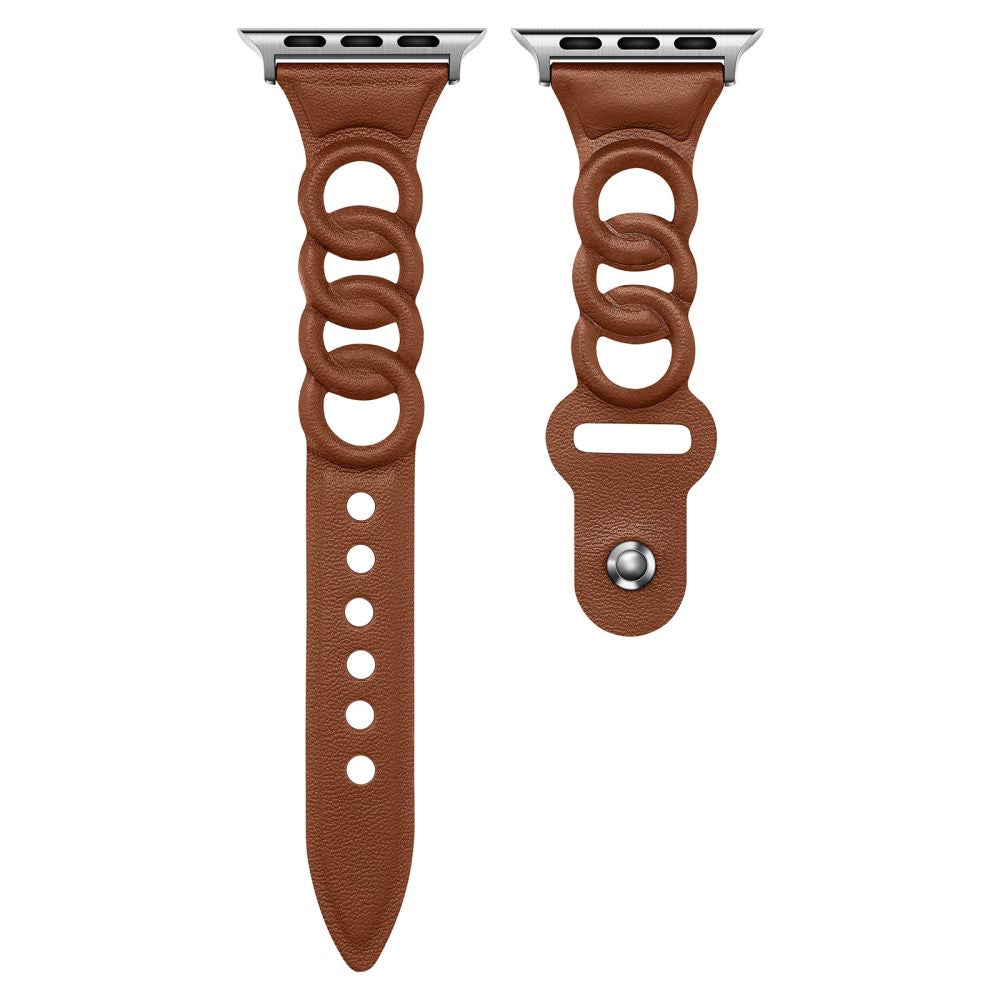 Superflot Universal Apple Ægte læder Rem - Brun#serie_2