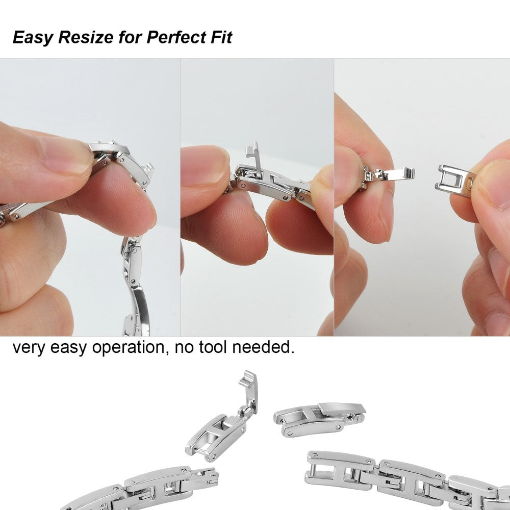 Helt vildt fint Universal Apple Metal og Rhinsten Rem - Sort#serie_1