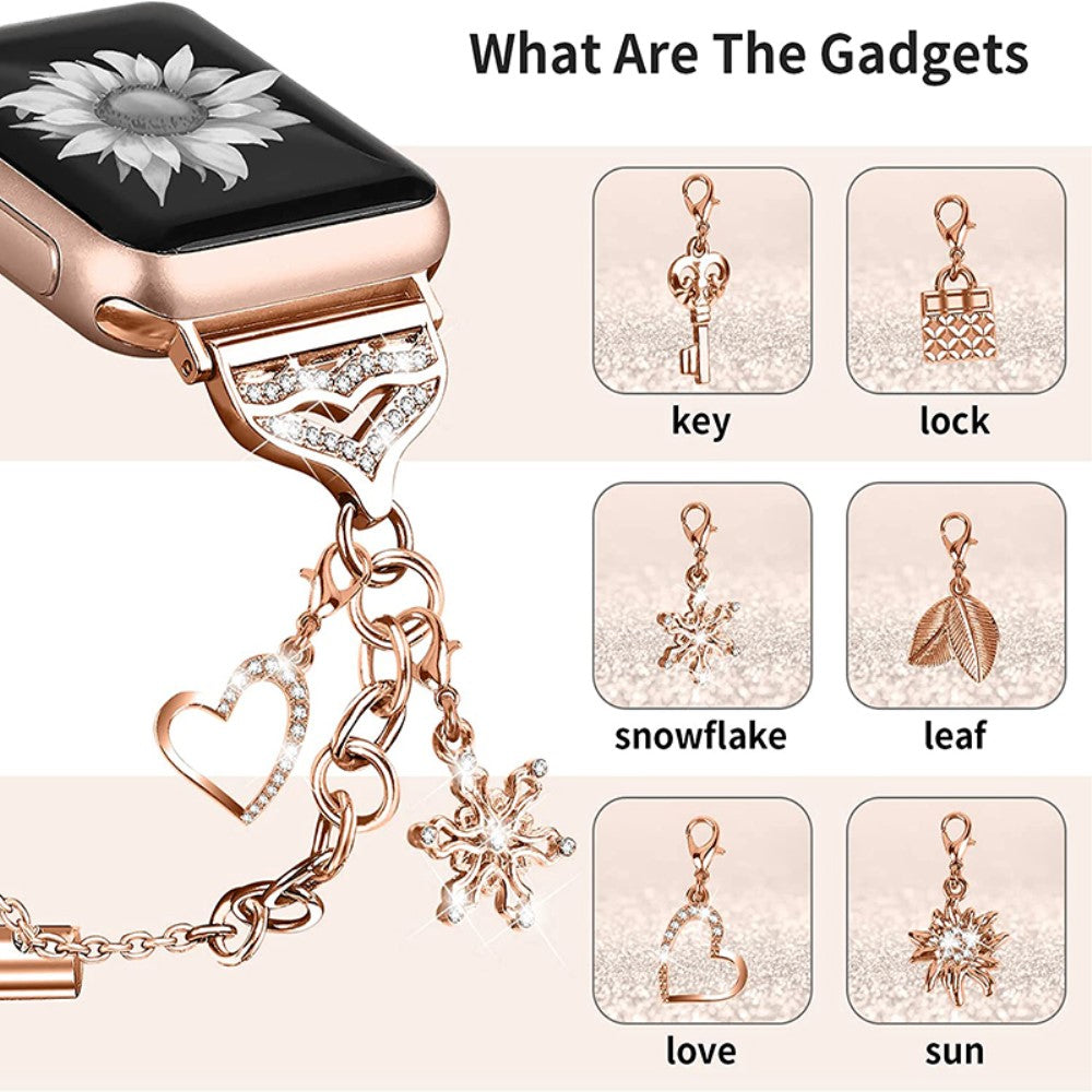 Meget skøn Universal Apple Metal Urrem - Pink#serie_3