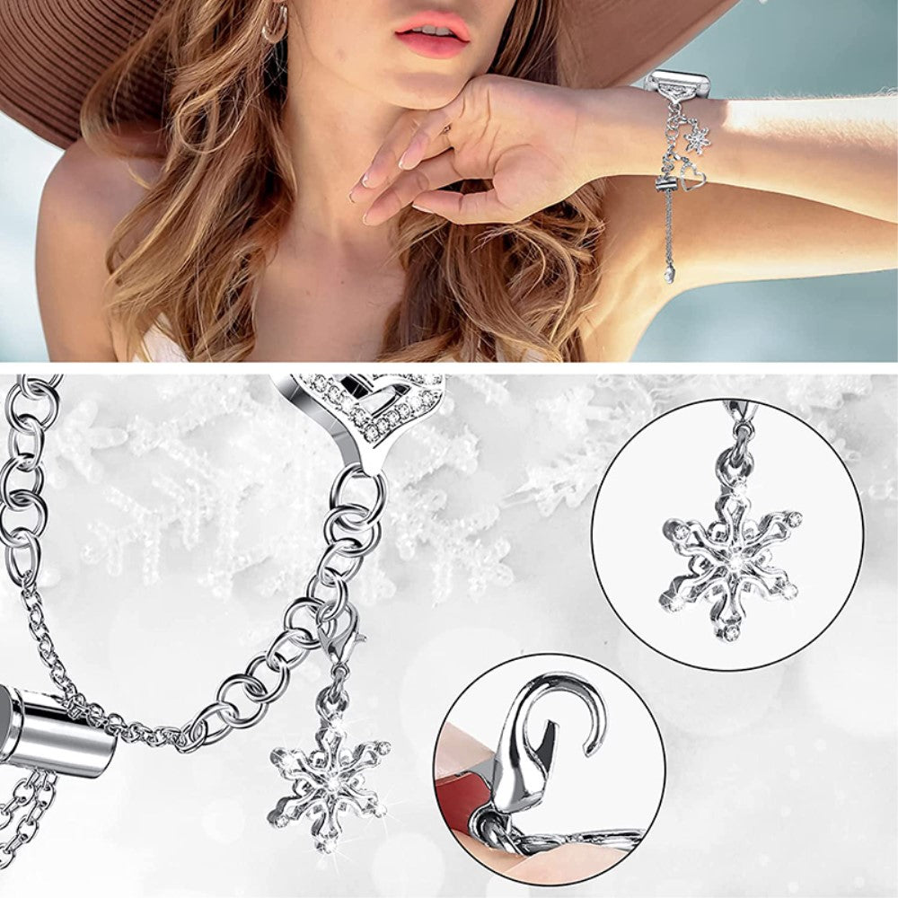 Meget skøn Universal Apple Metal Urrem - Sølv#serie_4