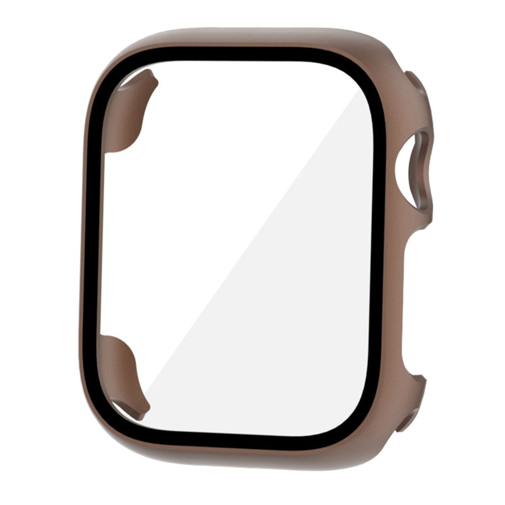 Vildt Fint Universal Apple Cover med Skærmbeskytter i Plastik og Hærdet Glas - Brun#serie_2