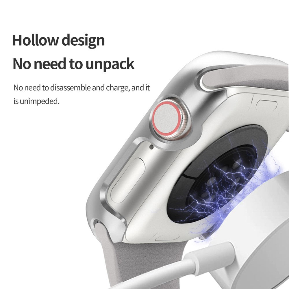 Vildt Fint Universal Apple Cover med Skærmbeskytter i Plastik og Hærdet Glas - Sølv#serie_3