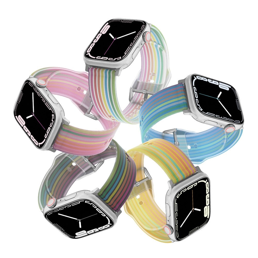 Super sejt Universal Apple Silikone Rem - Blå#serie_1