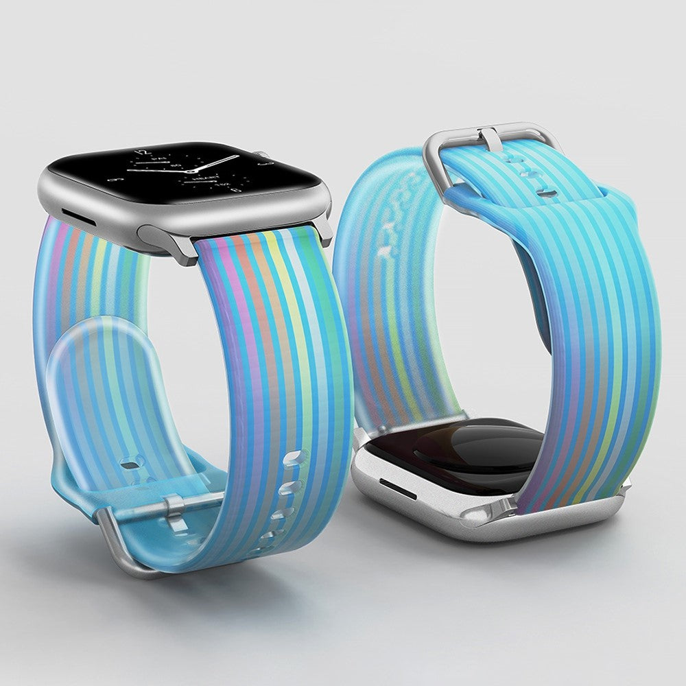 Super sejt Universal Apple Silikone Rem - Blå#serie_6