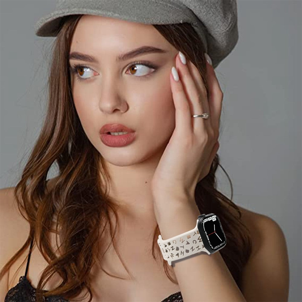 Super cool Universal Apple Silikone Rem - Hvid#serie_2