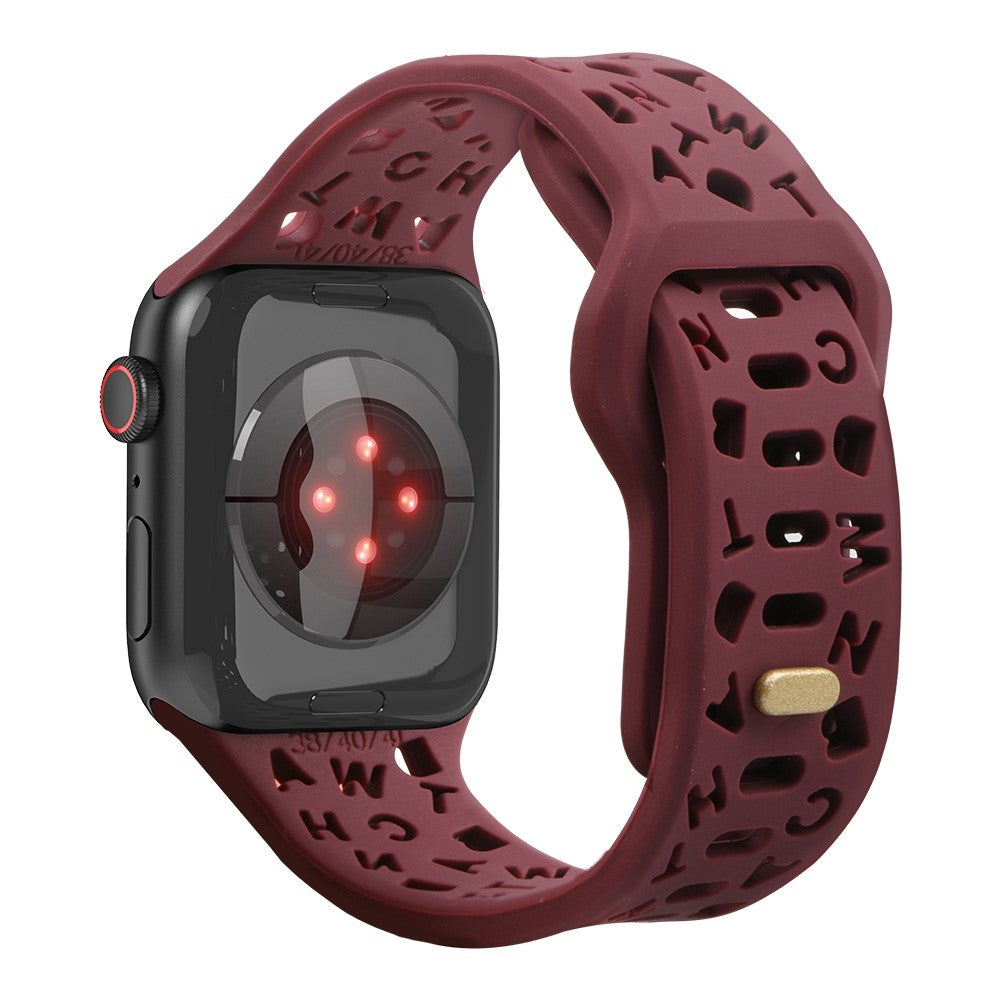 Meget flot Universal Apple Silikone Rem - Rød#serie_8