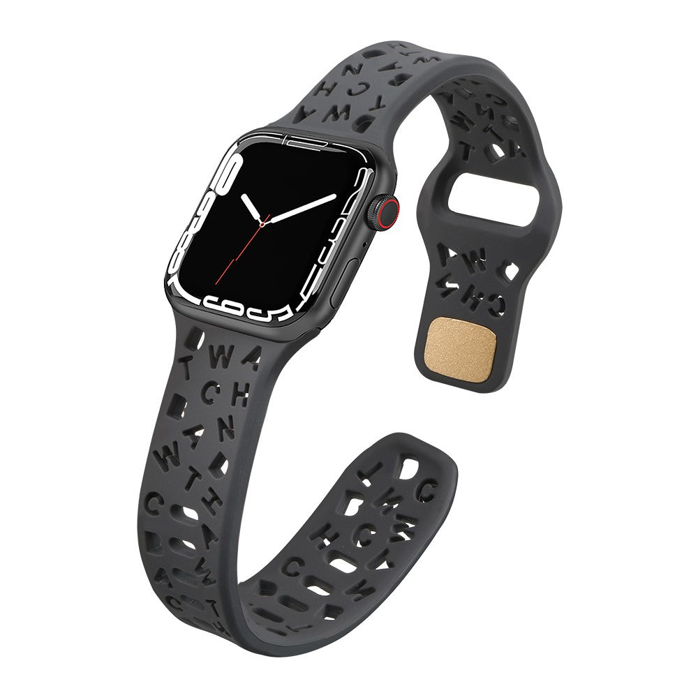 Super cool Universal Apple Silikone Rem - Sølv#serie_9