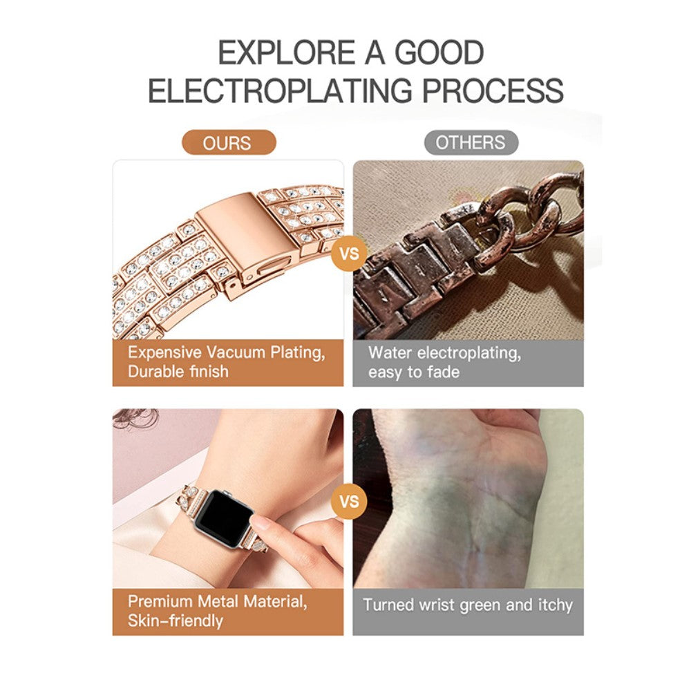 Komfortabel Universal Apple Metal Rem - Pink#serie_3