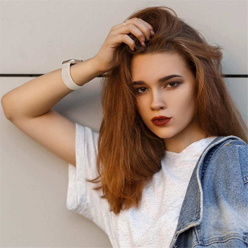 Meget flot Universal Apple Nylon Rem - Størrelse: L - Hvid#serie_11