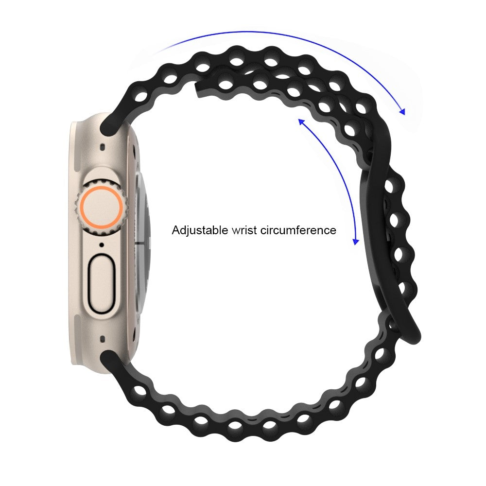 Meget fed Universal Apple Silikone Rem - Blå#serie_11