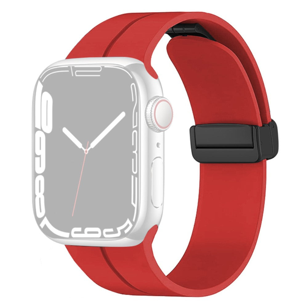 Rigtigt nydelig Universal Apple Silikone Rem - Rød#serie_5