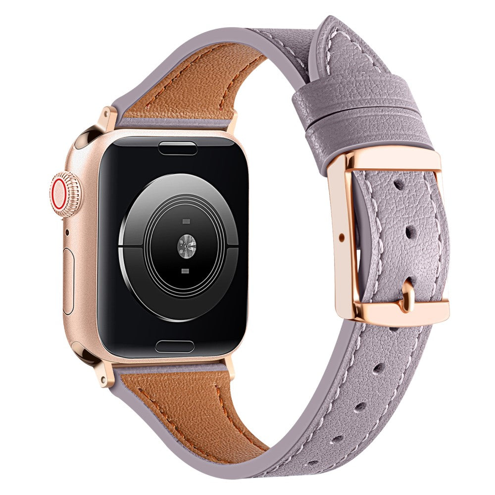 Smuk Universal Apple รgte lรฆder Rem - Lilla#serie_1