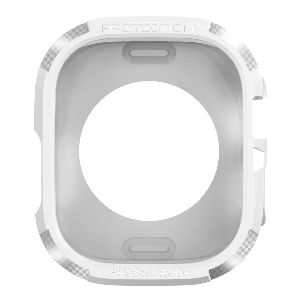 Apple Watch Series 8 (45mm) / Apple Watch Series 7 45mm Beskyttende Silikone Bumper  - Hvid#serie_2