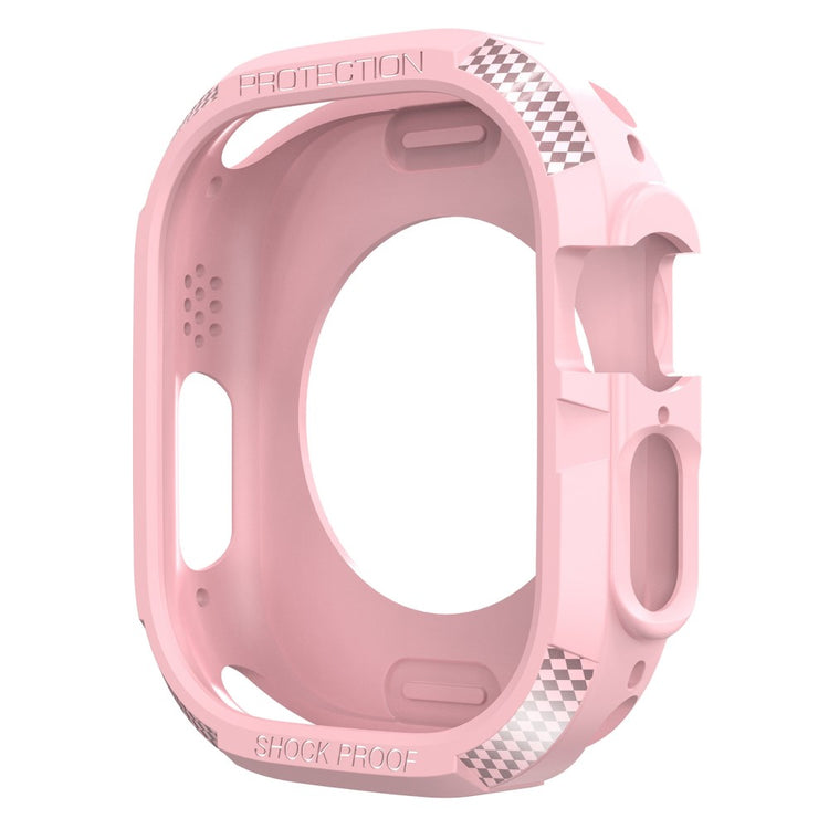 Apple Watch Series 8 (45mm) / Apple Watch Series 7 45mm Beskyttende Silikone Bumper  - Pink#serie_5