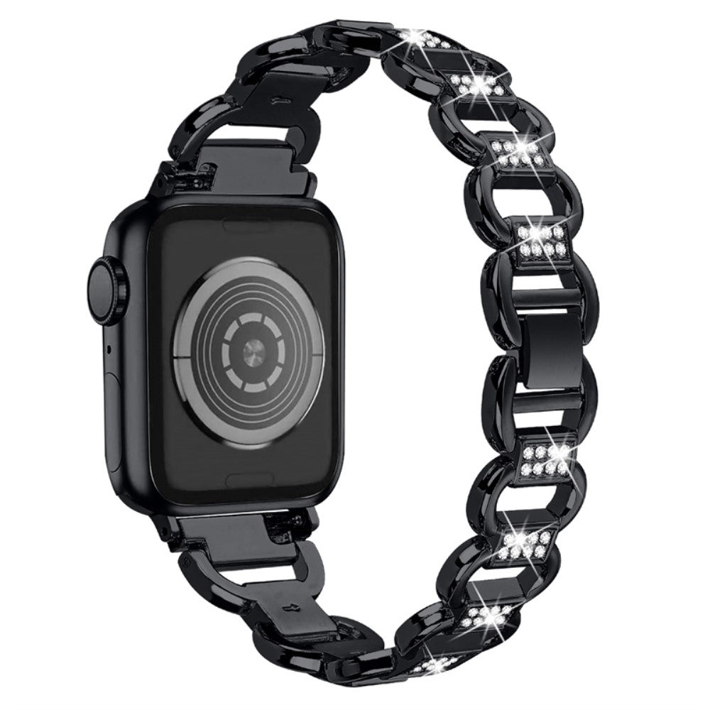 Rigtigt holdbart Universal Apple Metal og Rhinsten Rem - Sort#serie_1