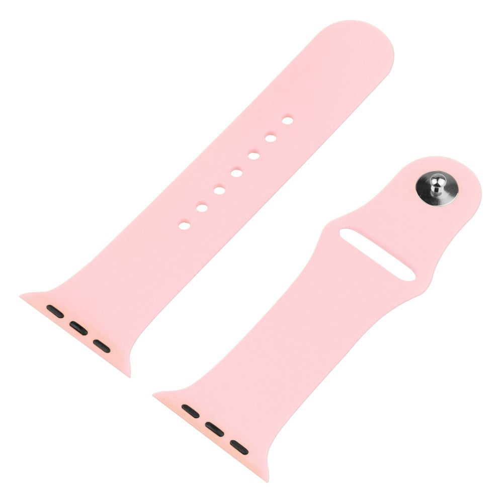 Apple Watch Series 8 (45mm) / Apple Watch Series 7 45mm Plastik Rem med Cover og Hærdet Glas - Pink#serie_11