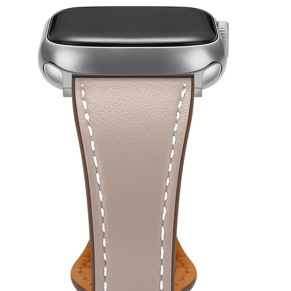 Super fantastisk Universal Apple Ægte læder Rem - Beige#serie_2