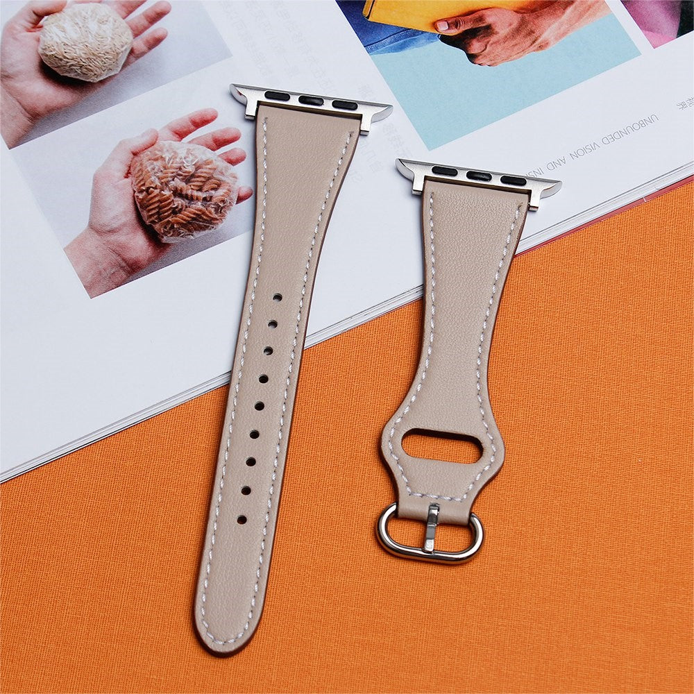 Super fantastisk Universal Apple Ægte læder Rem - Beige#serie_2