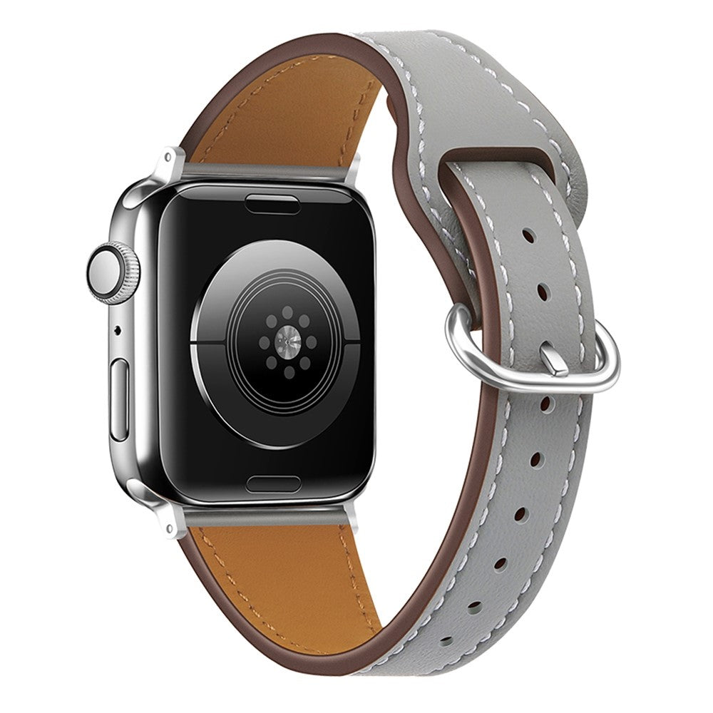 Superflot Universal Apple Ægte læder Rem - Sølv#serie_3