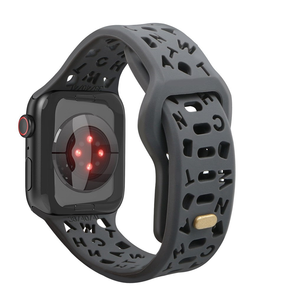 Meget fed Universal Apple Silikone Rem - Sølv#serie_9