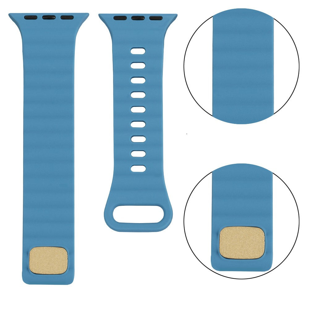 Meget slidstærk Universal Apple Silikone Rem - Blå#serie_10