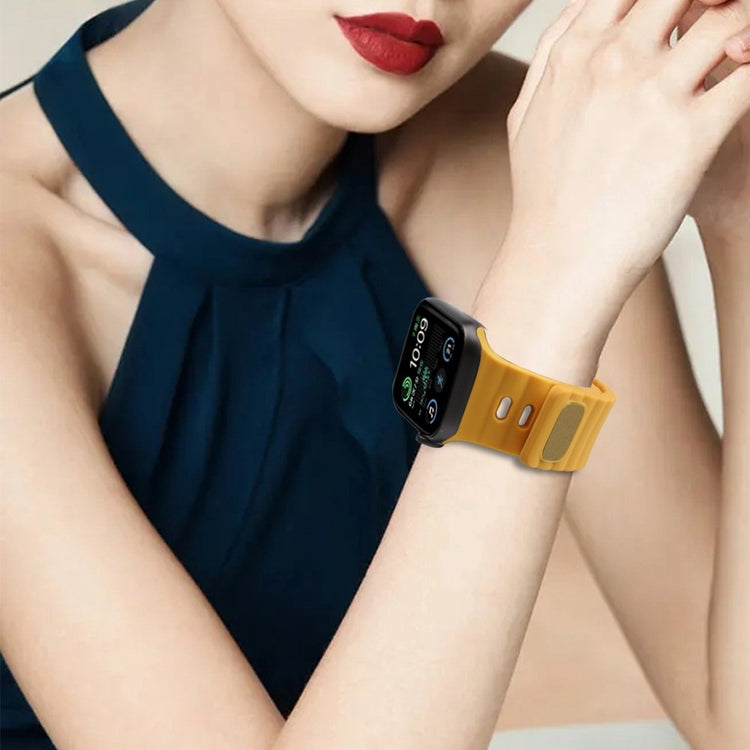 Meget slidstærk Universal Apple Silikone Rem - Gul#serie_5