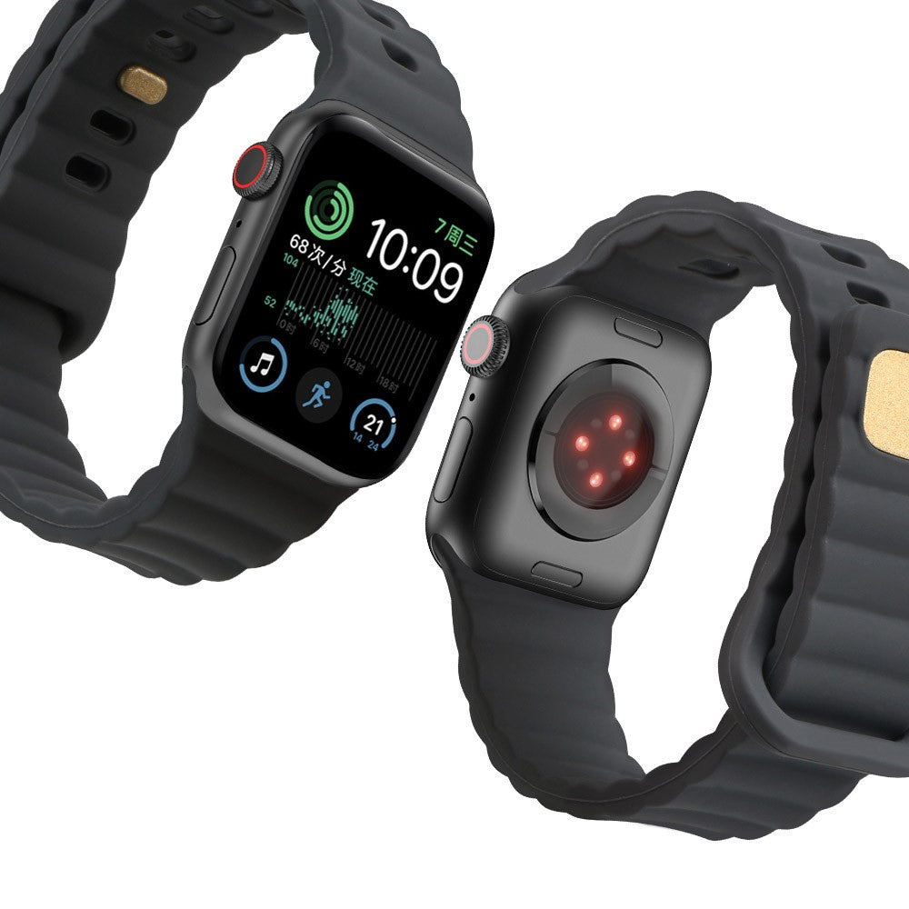 Meget slidstærk Universal Apple Silikone Rem - Sølv#serie_6