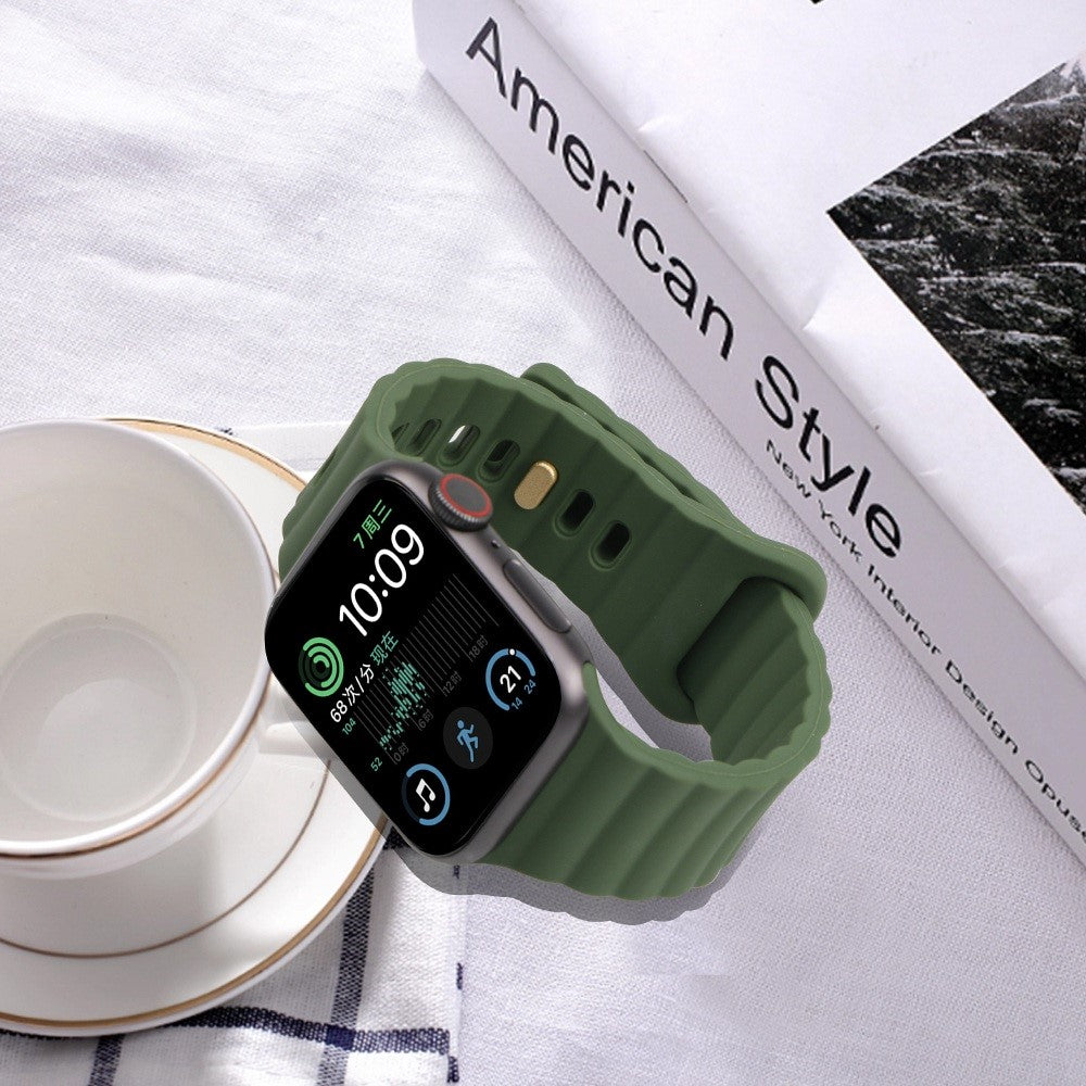 Meget slidstærk Universal Apple Silikone Rem - Grøn#serie_7