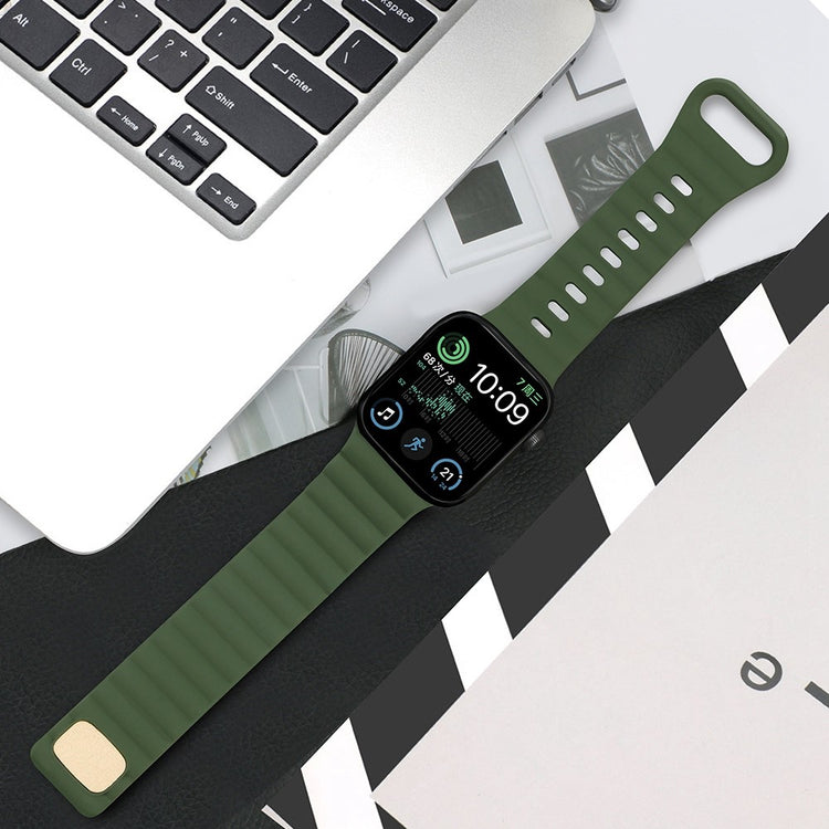 Meget slidstærk Universal Apple Silikone Rem - Grøn#serie_7