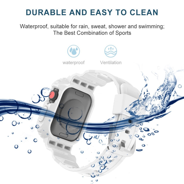 Fremragende Universal Apple Silikone Rem - Hvid#serie_2