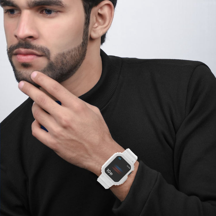 Fremragende Universal Apple Silikone Rem - Hvid#serie_2